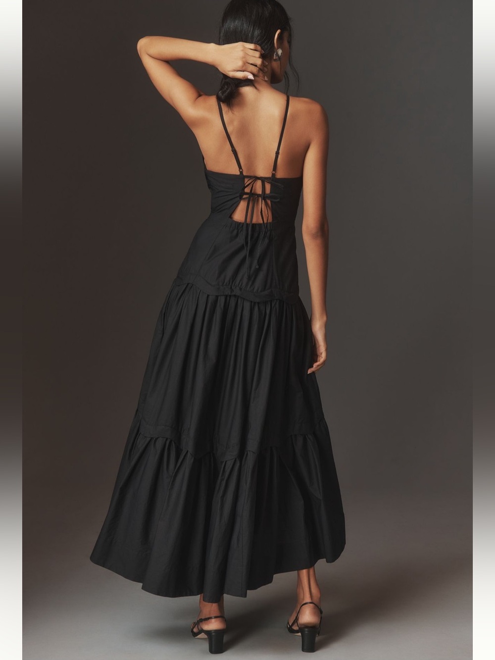 Anthropologie Maeve halter tiered maxi dress 🖤 - Picture 2 of 8